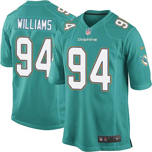 Mario Williams Miami Dolphins aqua Elite jersey