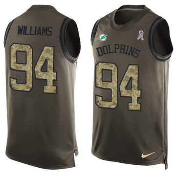 Mario Williams Miami Dolphins green Salute To Service jersey