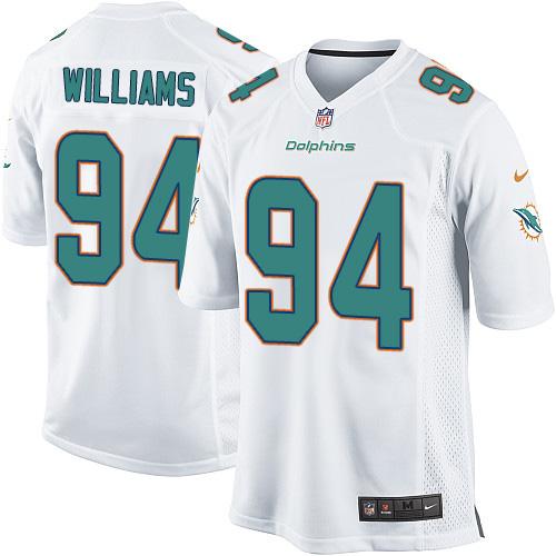 Mario Williams Miami Dolphins white Elite jersey