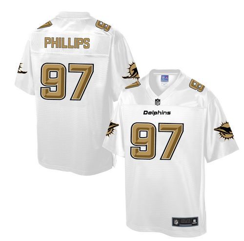 Jordan Phillips Miami Dolphins white Pro Line jersey