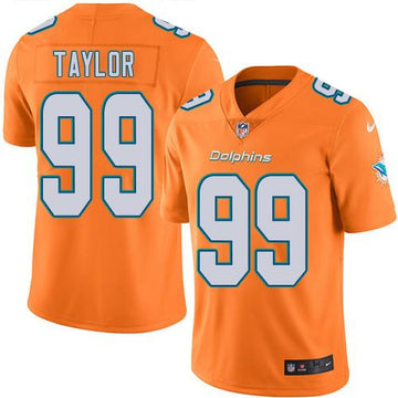 Jason Taylor Miami Dolphins orange jersey