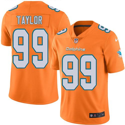 Jason Taylor Miami Dolphins orange jersey