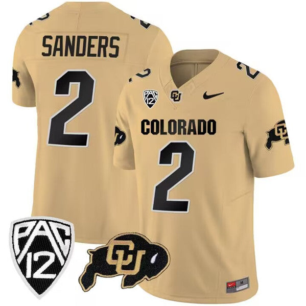 Shedeur Sanders Colorado Buffaloes gold jersey