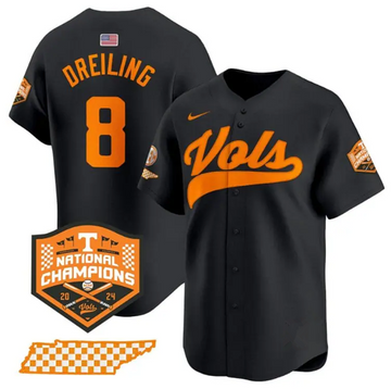 Dylan Dreiling Tennessee Volunteers black Vapor jersey