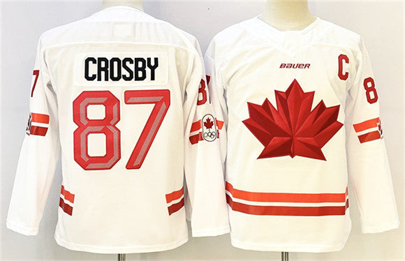 Sidney Crosby Team Canada white jersey