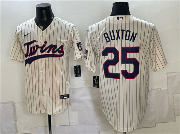 Byron Buxton Minnesota Twins cream jersey