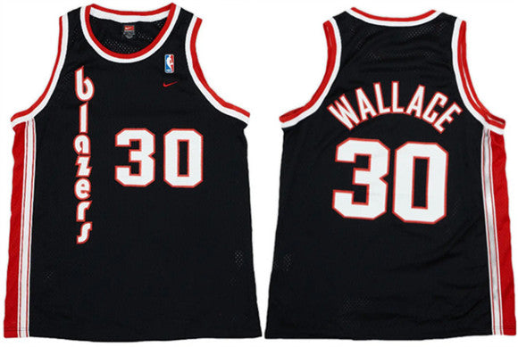 Rasheed Wallace Portland Trail Blazers black jersey