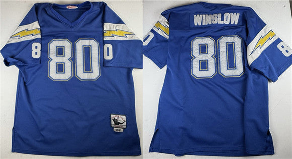 Kellen Winslow Los Angeles Chargers blue Throwback jersey