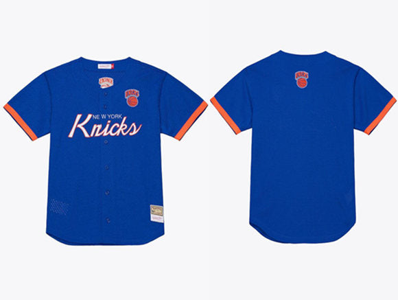 New York Knicks blue Fashion jersey