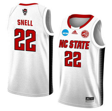 Custom NC State Wolfpack white jersey