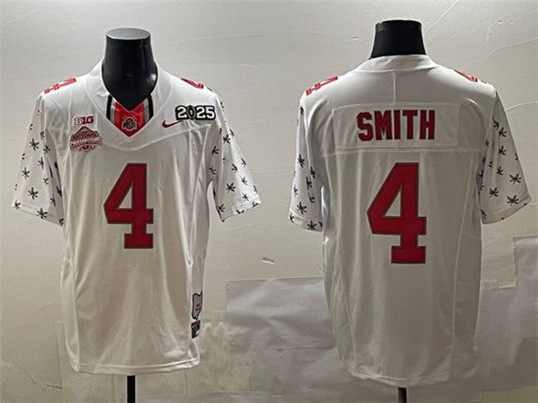 Jeremiah Smith Ohio State Buckeyes white Vapor jersey