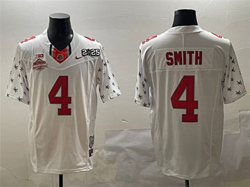 Jeremiah Smith Ohio State Buckeyes white Vapor jersey