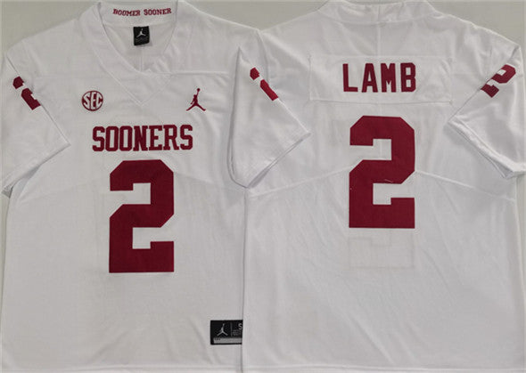 CeeDee Lamb Oklahoma Sooners white jersey