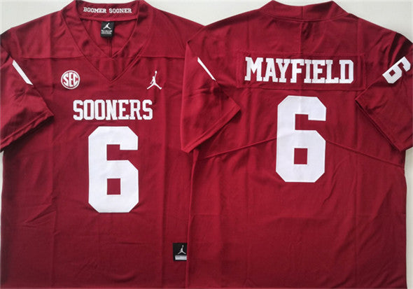Baker Mayfield Oklahoma Sooners red jersey