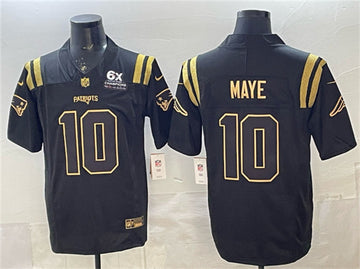 Drake Maye New England Patriots black Limited jersey