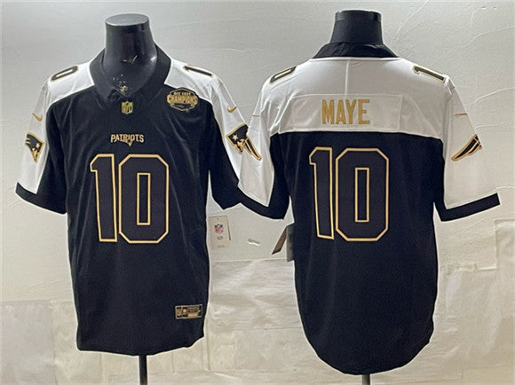 Drake Maye New England Patriots black Limited jersey