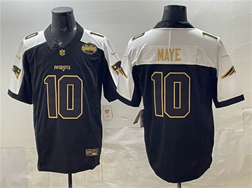 Drake Maye New England Patriots black Limited jersey