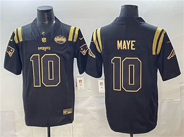 Drake Maye New England Patriots black Limited jersey