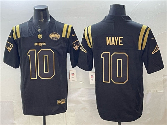 Drake Maye New England Patriots black Limited jersey