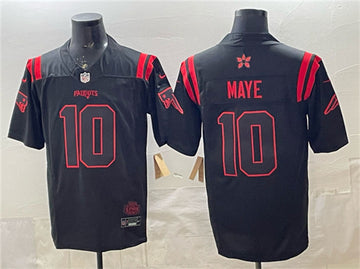 Drake Maye New England Patriots black Vapor jersey