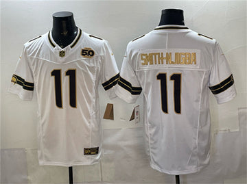 Jaxon Smith-Njigba Seattle Seahawks white Limited jersey