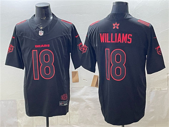 Caleb Williams Chicago Bears black Vapor jersey