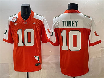 Malachi Toney Miami Hurricanes orange Alternate jersey