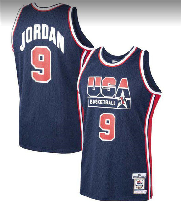 Michael Jordan Chicago Bulls navy Home jersey