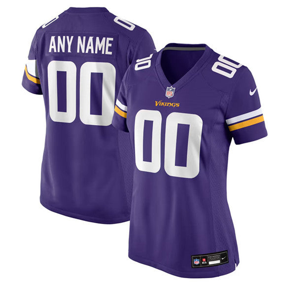 Custom Minnesota Vikings purple Game jersey