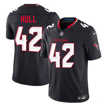 Evan Hull Houston Texans navy Vapor jersey