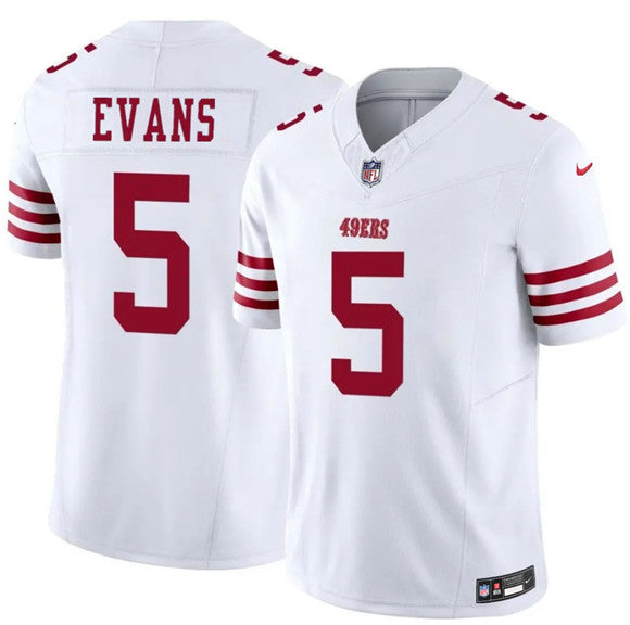 Mike Evans San Francisco 49ers white Vapor jersey