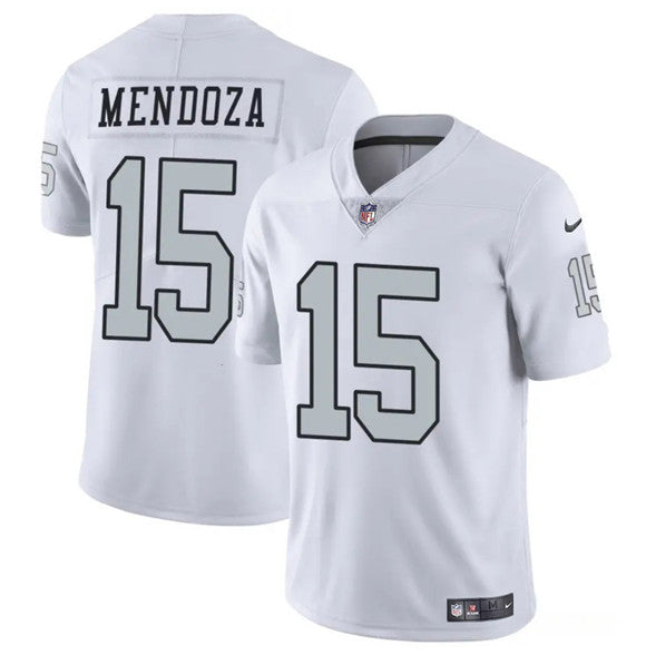 Fernando Mendoza Las Vegas Raiders white Color Rush jersey
