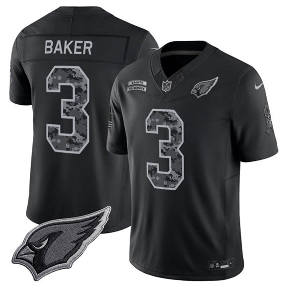 Budda Baker Arizona Cardinals black Salute To Service jersey