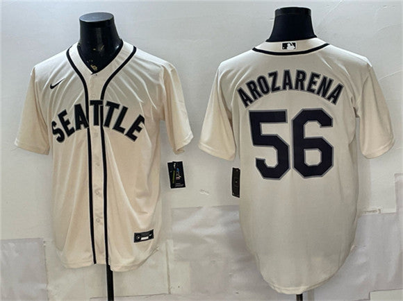 Randy Arozarena Seattle Mariners cream Alternate jersey