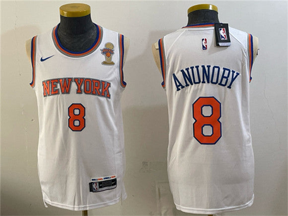 OG Anunoby New York Knicks white jersey