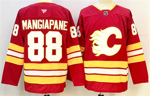 Andrew Mangiapane Calgary Flames red Home jersey