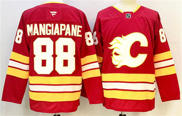 Andrew Mangiapane Calgary Flames red Home jersey