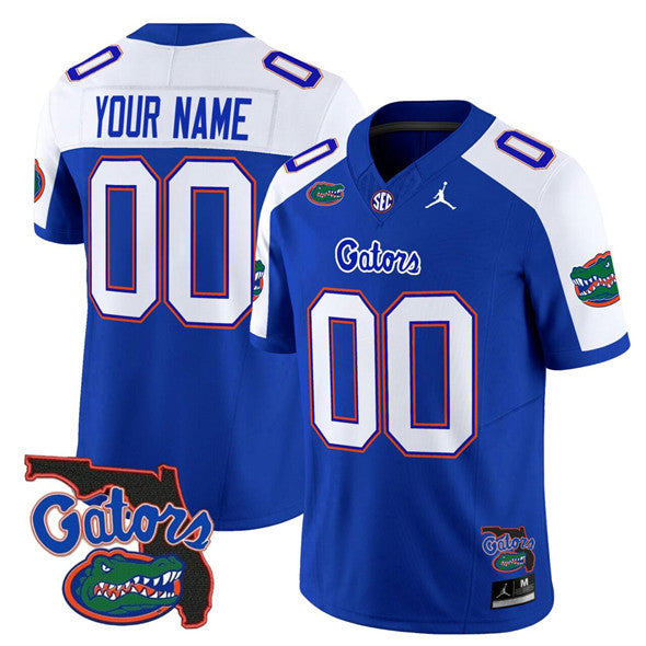 Custom Florida Gators royal Vapor jersey