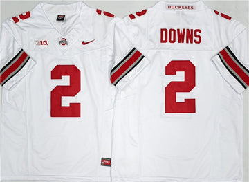Caleb Downs Ohio State Buckeyes white Limited jersey