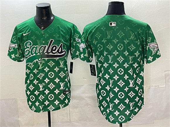 Custom Philadelphia Eagles green Limited jersey