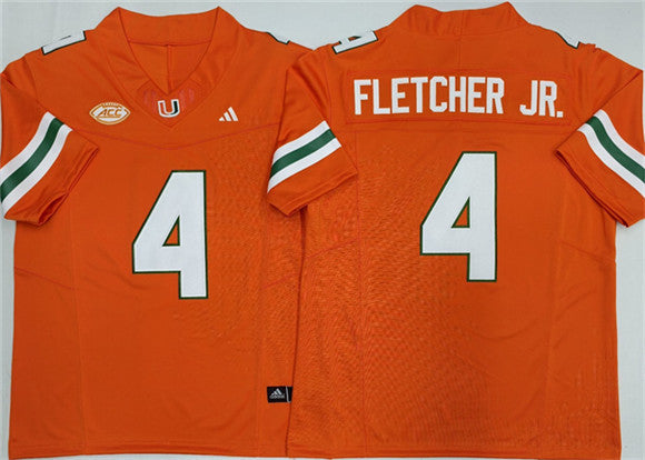 Mark Fletcher Jr Miami Hurricanes orange jersey