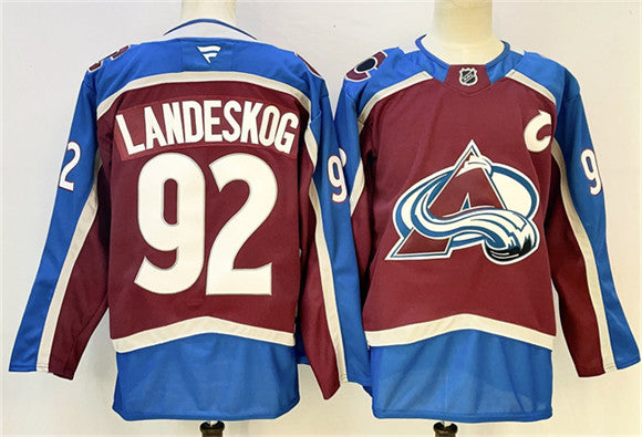 Gabriel Landeskog Colorado Avalanche burgundy jersey