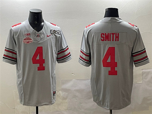 Jeremiah Smith Ohio State Buckeyes gray Vapor jersey