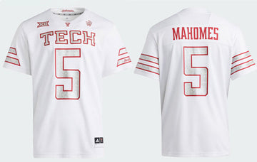 Patrick Mahomes Texas Tech Red Raiders white jersey