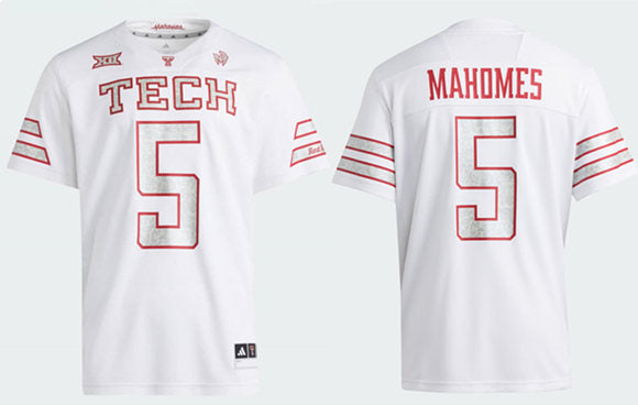 Patrick Mahomes Texas Tech Red Raiders white jersey