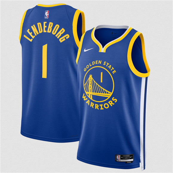 Yaxel Lendeborg Golden State Warriors blue jersey