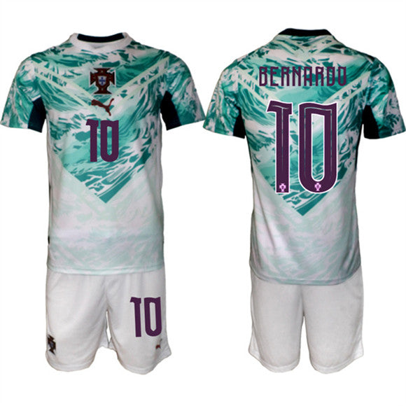 Bernardo Silva Portugal National Team green Away jersey