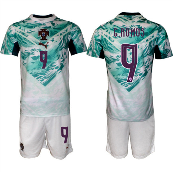 Gonçalo Ramos Portugal National Team green Away jersey