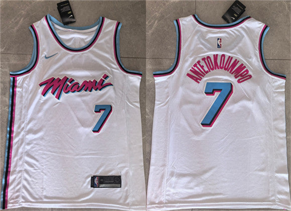Giannis Antetokounmpo Miami Heat white jersey