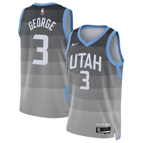 Keyonte George Utah Jazz gray City Edition jersey